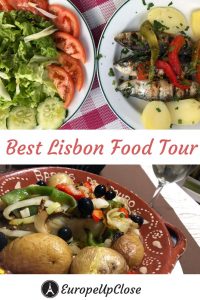 The best way to explore a country is by getting to know its food. Experience the Portuguese culture through their food and wine while seeing the Lisbon sights on this Lisbon Food Tour. #lisbon #portugal #lisbonportugal #lisbonwalkingfoodtour #foodandwinetour #foodtourlisbon #foodtour #lisbonart #travel #traveling