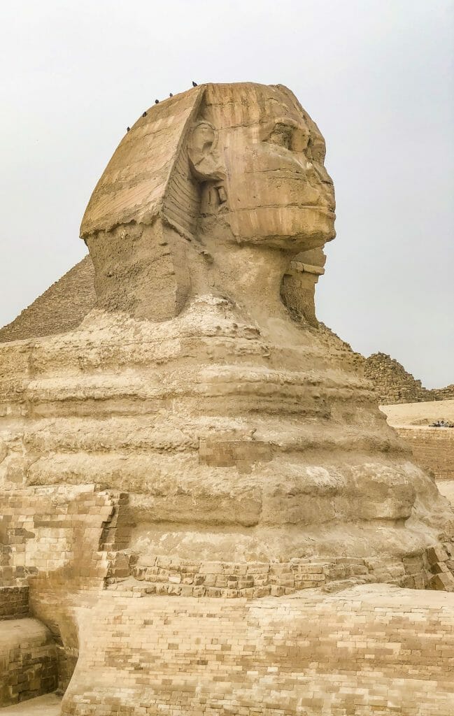 Sphinx in Egypt - Mythical Creature built by Egyptians near the Pyramids of Giza