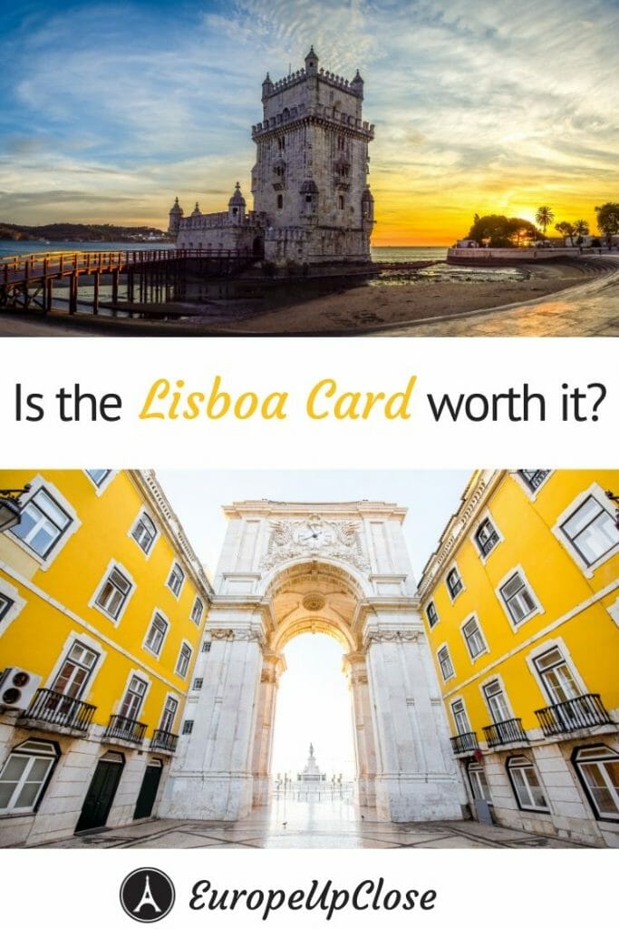 Is the Lisbon Card worth it? MUST READ before you visit Lisbon Portugal. Find out everything you need to know about the Lisboa Card, Included Lisbon attractions and Lisbon things to do, including how to travel to Lisbon on a budget! #lisbon #lisboa #lisbontrip #lisbontravel #europetrip #europetravel #europeitinerary #traveltips #travel #portugaltrip #portugaltravel #budgettravel #lisbon #lisbonportugal #portugal #southerneurope #lisboacard