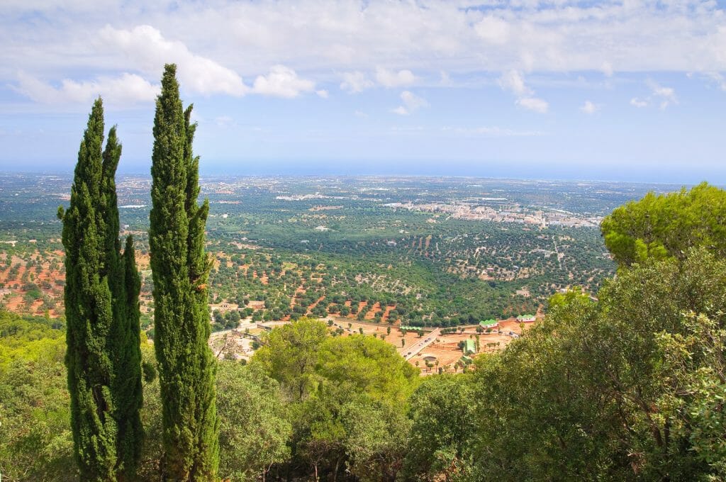 Panoramic view of Fasano Puglia Italy.