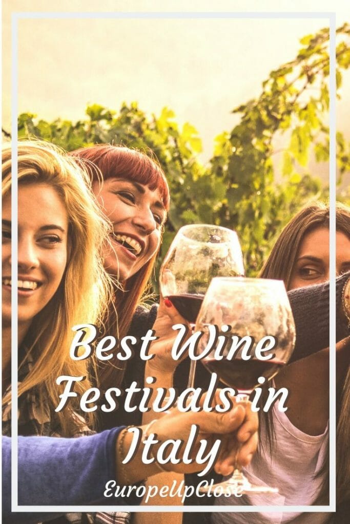Discover the best Italian wine at one of the many Italian Wine Festivals and wine events in Italy. Here are our top tips to plan your visit to Vinitaly and other top Italian wine festivals on your next trip to Italy. This is a must for all wine lovers. #italy #italianwine #wine #vino #winetasting #winelover #italian #italytrip #vinitaly #italytrip #italytraveltips #europetravel #europeupclose #Italyitinerary #tuscany #chianti 
