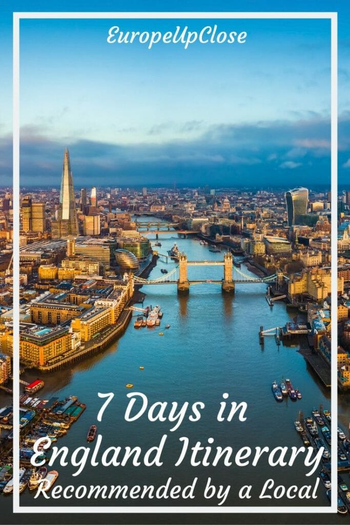 1 Week in England Itinerary - Are you planning a quick trip to England? Here is our 7 Day England Itinerary, written by a local, that will give you a taste of England. 7 Day England Itinerary - Recommended by a Local - England Things To Do - England Travel Tips - 1 Week England - England Countryside - England aesthetic countryside #England #Englanditinerary #London #SouthernEngland #Englandtrip England Road Trip - UK Road Trip