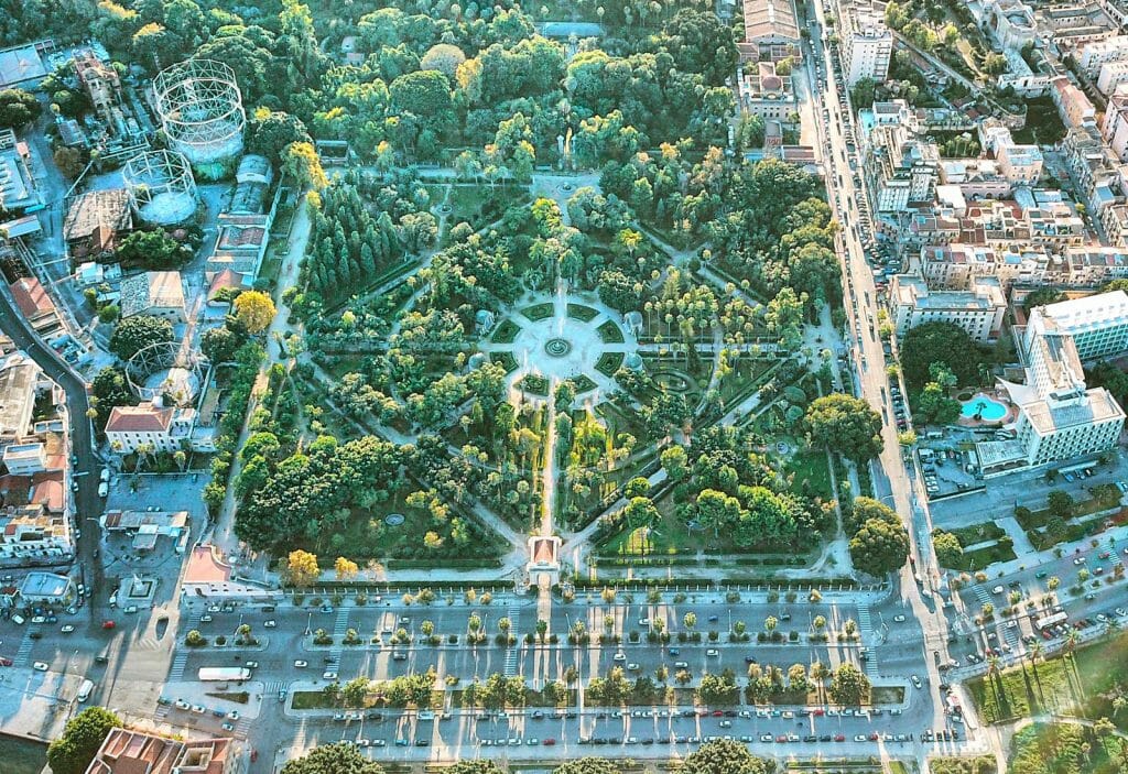 Gardens of Palermo from Bird's eye view