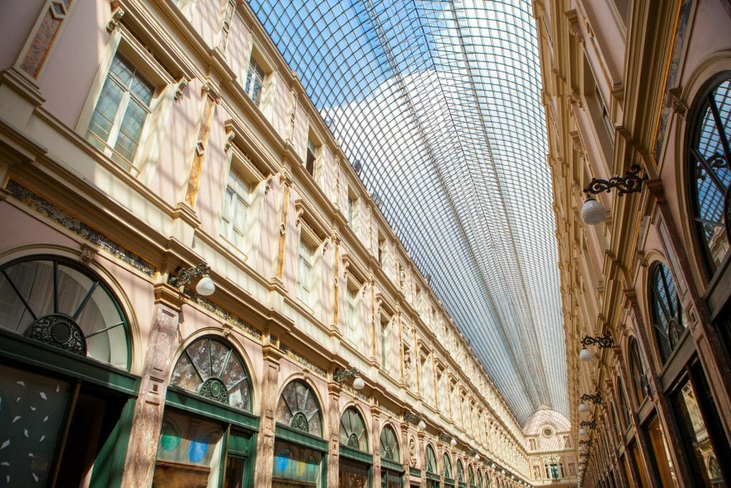 Glass covered shopping center in Brussels - Galeries Royales Saint-Hubert