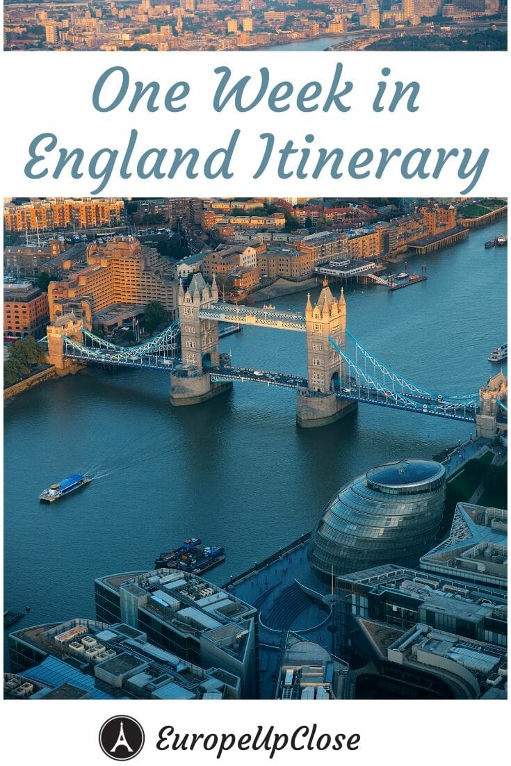 england travel itinerary 7 days