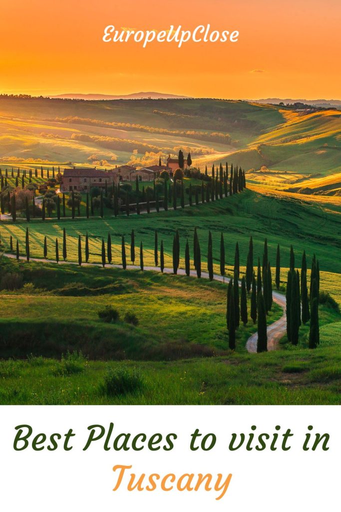 Join EuropeUpClose as we take a journey to some of the best places to visit in Tuscany. A helpful resource to plan your trip to Tuscany!