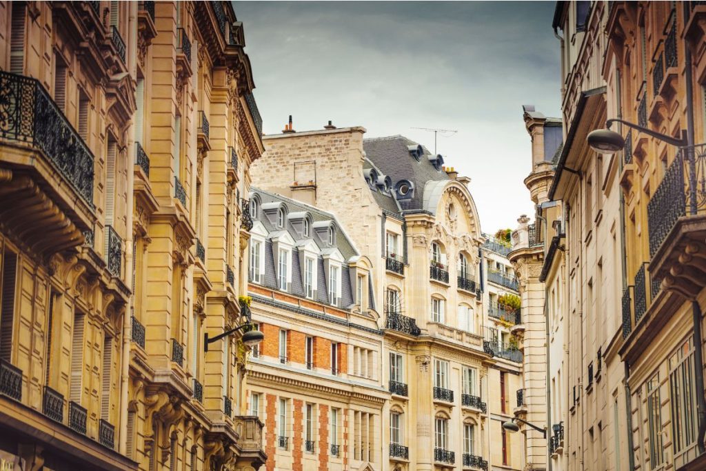 Historic and traditional architecture in Saint Germain des Pres 6th Arrondissement Paris France